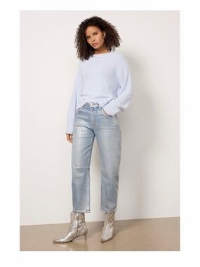 New!! KUT FROM THE KLOTH Metallic Ashley Barrel Jeans